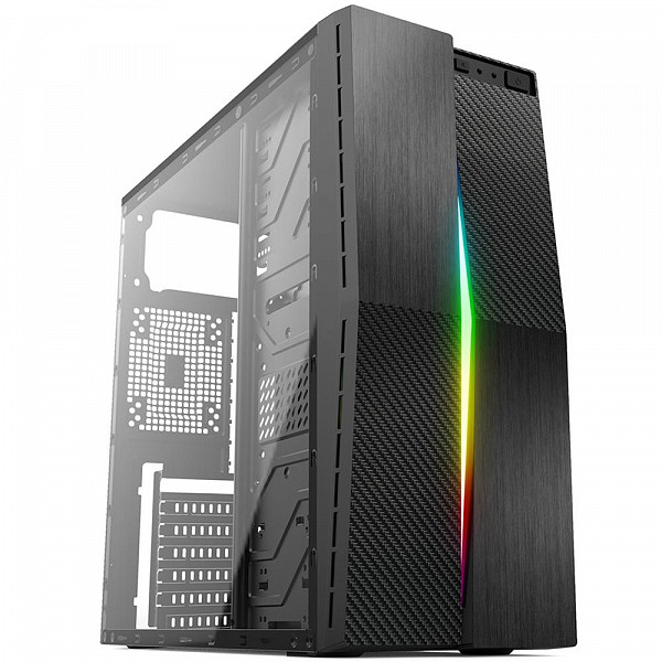 Gabinete Gamer Kworld Gaming Vela M2, Mid Tower, RGB, Lateral em Acrílico - VELA M2
