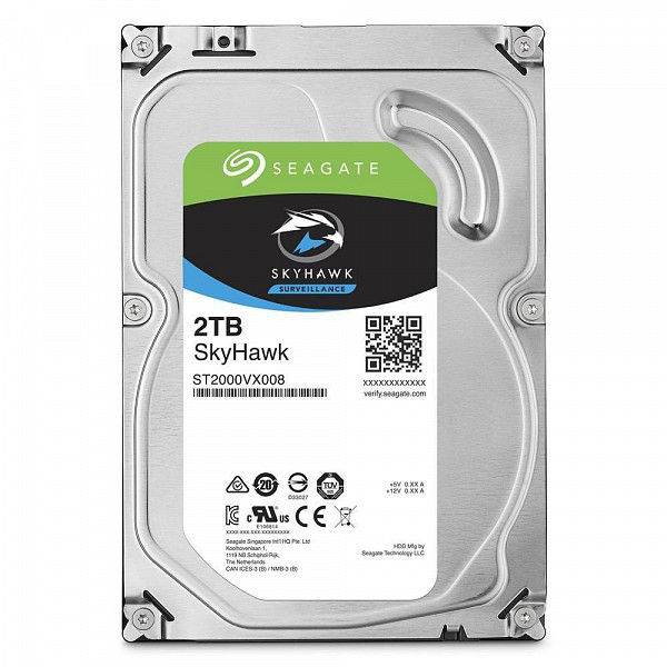 HD Seagate Surveillance SkyHawk, 2TB, 3.5´, SATA - ST2000VX008