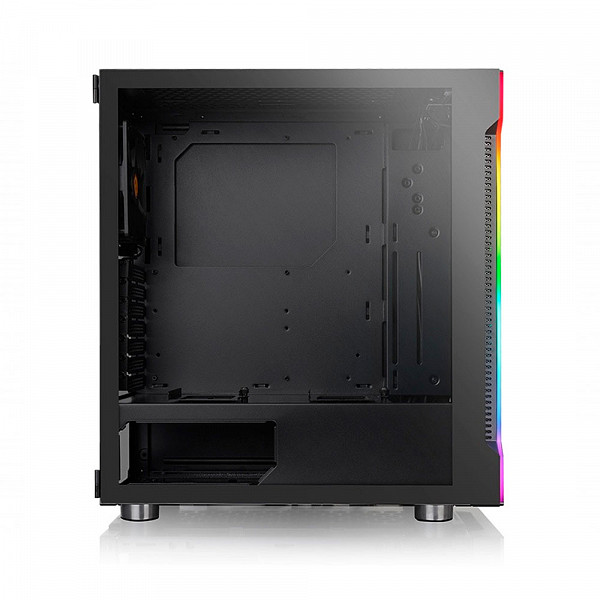 Gabinete Gamer Thermaltake H200 TG RGB, Mid Tower, Vidro Temperado, Black, Sem Fonte, CA-1M3-00M1WN-00