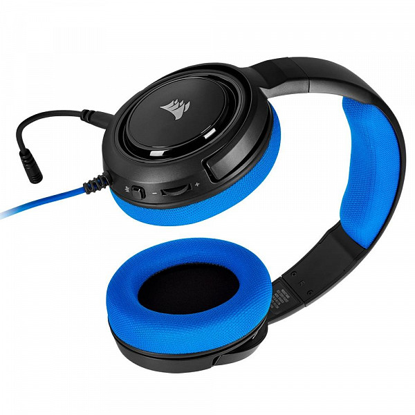 Headset Gamer Corsair HS35 Stereo, Drivers 50mm, Azul - CA-9011196-NA