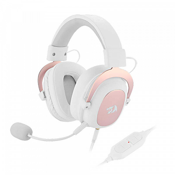 Headset Gamer Redragon Zeus 2, 7.1, Branco H510W
