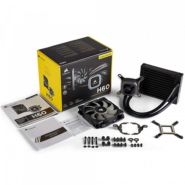 WaterCooler Corsair H60 Hydro Series 120mm com LED Branco CW-9060036-WW