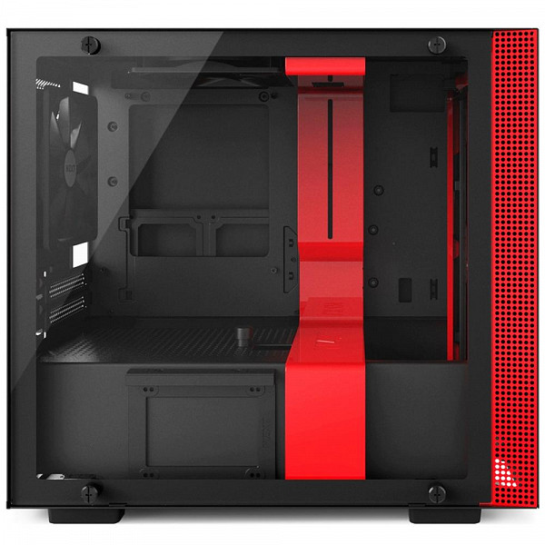 Gabinete NZXT H200, ITX, Vermelho - CA-H200B-BR