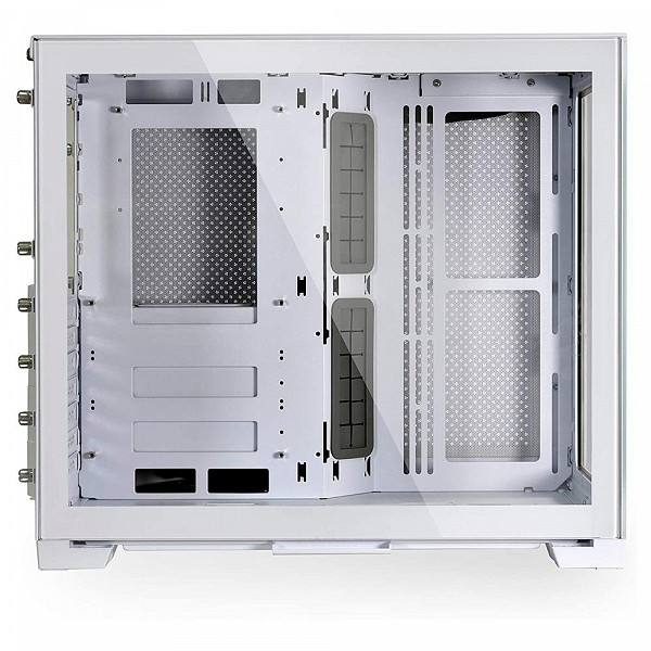 Gabinete Gamer Lian Li Dynamic Mini-S 011, PC Tower, ATX, Lateral em Vidro Temperado, Branco Neve - O11DMINI-S