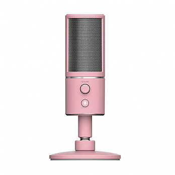 Microfone Razer Seiren X Quartz Podcast, USB, Pink - RZ19-02290300-R3M1