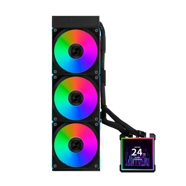 Water Cooler Lian Li Hydroshift II LCD-S 360CL Uni Fan Cl Wireless Preto Rgb Display Lcd 360mm - GHS2LCDS36CB