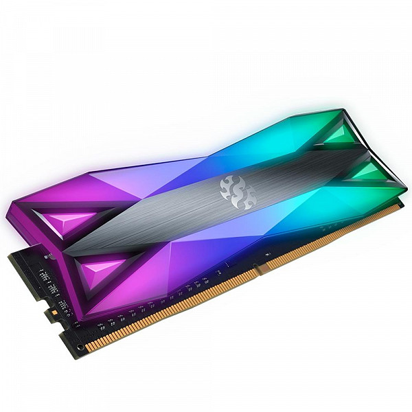 Memória XPG Spectrix D60G RGB 8GB, 3000MHz, DDR4, CL16, Cinza - AX4U300038G16-ST60