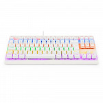 Teclado Gamer Dark Avenger Lunar Branco RGB switch Blue - Redragon
