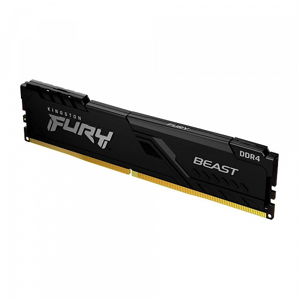 Memória Kingston Fury Beast, 8GB, 2666MHz, DDR4, CL16, Preto - KF426C16BB/8