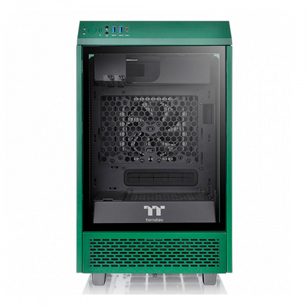 Gabinete Thermaltake The Tower 100  Mini Verde com Janela Lateral em Vidro Temperado 120MM CA1R300SCWN00