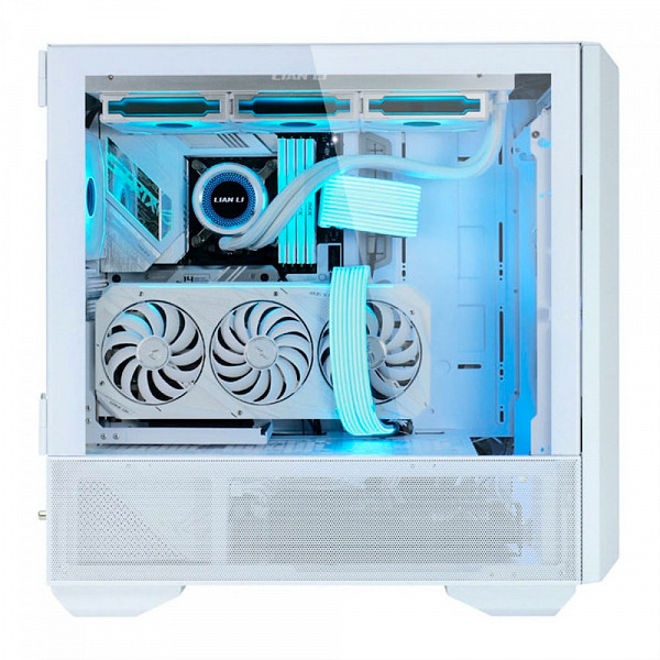 Gabinete Gamer Lian Li Lancool III, Mid Tower, Vidro Temperado, Branco, E-ATX, Sem Fonte, Com 4 Fans, LANCOOL 3-W