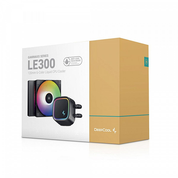 Water Cooler Deepcool LE300 Rainbow, LED, 120mm, Intel e AMD, Preto - R-LE300-BKLNMC-G-1