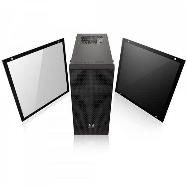 GABINETE TT CORE G21 TG BLACK-WIN-TEMPERED GLASS 2 CA-1I4-00M1WN-00