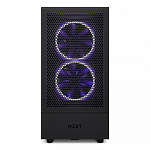 Gabinete NZXT H5 Flow, Mid Tower, RGB, ATX, Lateral e Frontal em Vidro Temperado, 2x Cooler Fan, Preto - CC-H51FB-01