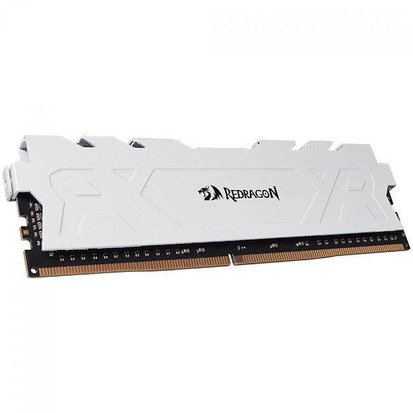 Memória DDR4 Redragon Rage, 8GB, 3200MHz, Branco, GM-711