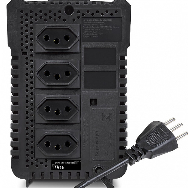 Estabilizador SMS Revolution Speedy 300VA Bivolt USP300Bi 115 15970