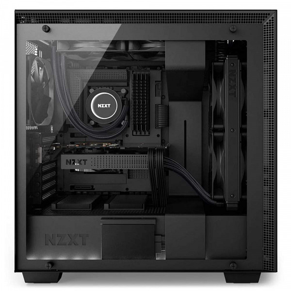 Gabinete H700I Matte Black Rgb Tg Ca-H700W-BB Nzxt