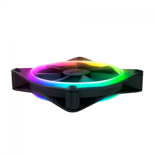Kit Fan Com 3 Unidades NZXT F120RGB DUO, RGB, 120mm, Black, Com Controlador, RF-D12TF-B1