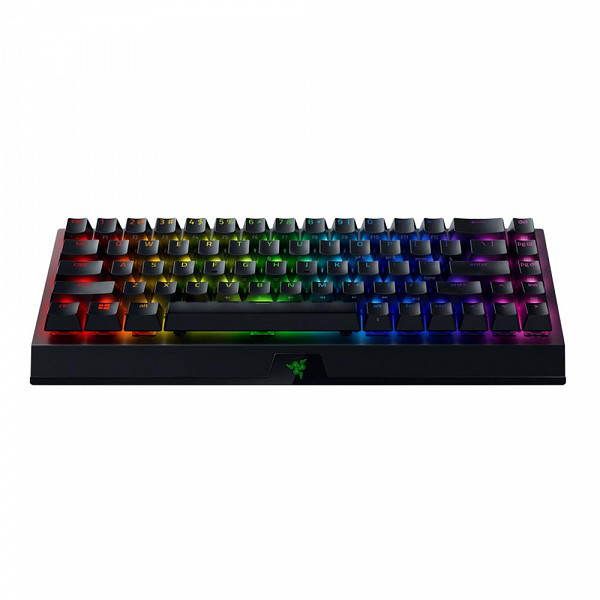 Teclado Mecânico Gamer Sem Fio Razer BlackWidow V3 Mini 65%, Chroma, Wireless/Bluetooth/USBc, Razer Switch Green, US, Preto - RZ03-03891500-R3U1