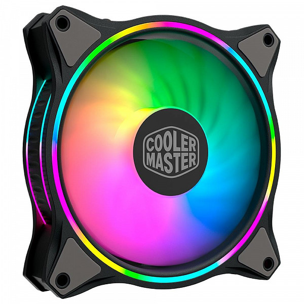 Cooler Fan Cooler Master Masterfan MF120 Halo, 120mm, ARGB, Preto - MFL-B2DN-18NPA-R1