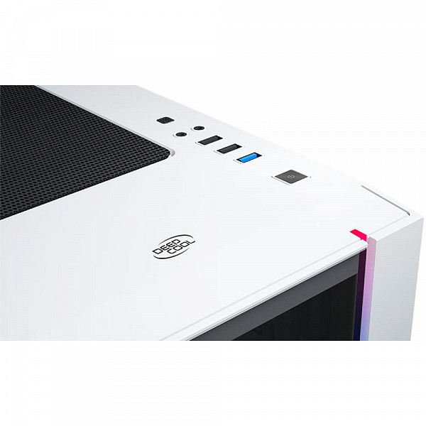 Gabinete DeepCool Matrexx 55 V3 ADD-RGB, Lateral em Vidro -  DP-ATX-MATREXX55V3-AR-WH-3F