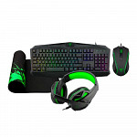 Combo Gamer T-dagger Legion 4 Em 1, Teclado, Mouse, Headset E Mousepad, T Tgs003 Pt