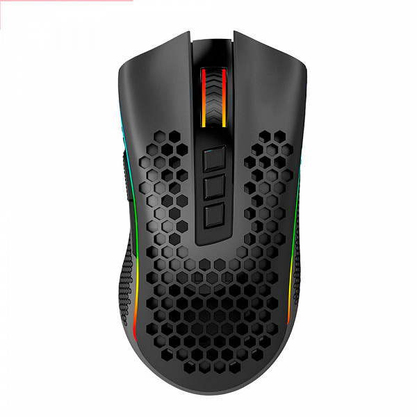 Mouse Gamer Redragon Storm Pro, 16000 DPI, Wireless, 8 Botões Programáveis, RGB, Black, M808-KS