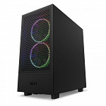 Gabinete NZXT H5 Flow, Mid Tower, RGB, ATX, Lateral e Frontal em Vidro Temperado, 2x Cooler Fan, Preto - CC-H51FB-01