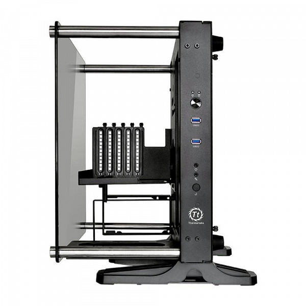 Gabinete Thermaltake Core P1 TG Preto com Vidro Temperado CA-1H9-00T1WN-00