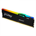 Memória DDR5 Kingston Fury Beast EXPO, RGB, 8GB, 5600Mhz, Black, KF556C36BBEA-8