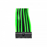 Cabo Mod Sleeved Preto e Verde 30cm Thermaltake AC-034CN1NANA1