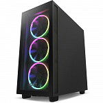 Gabinete NZXT H7 Elite, Mid Tower, ATX, Lateral e Frontal em Vidro Temperado, 3x Fan RGB, Preto - CM-H71EB-01