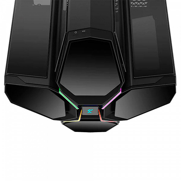 Gabinete Gamer DeepCool, Quadstellar Infinity, RGB, Lateral de Vidro, Preto,  R-QUADSTELLAR-G-1