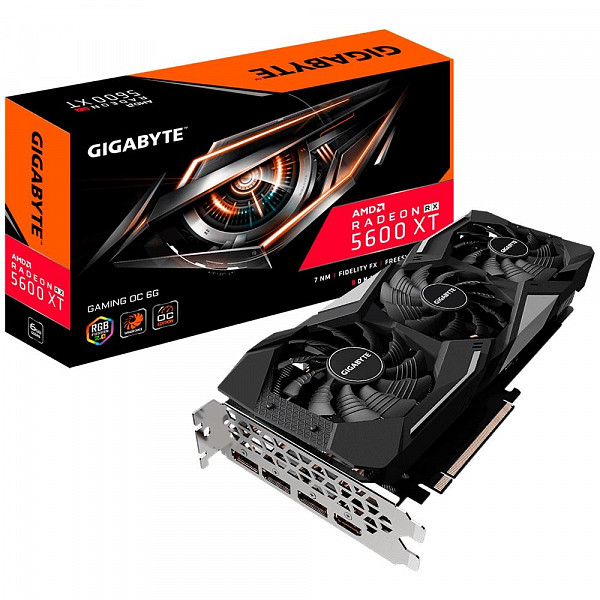 Placa de Vídeo Gigabyte AMD Radeon RX 5600 XT Gaming OC, 6GB, GDDR6 - GV-R56XTGAMING OC-6GD