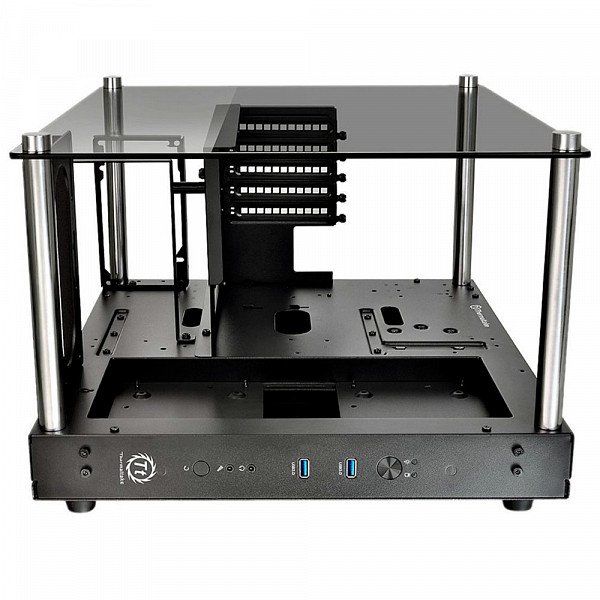 Gabinete Thermaltake Core P1 TG Preto com Vidro Temperado CA-1H9-00T1WN-00