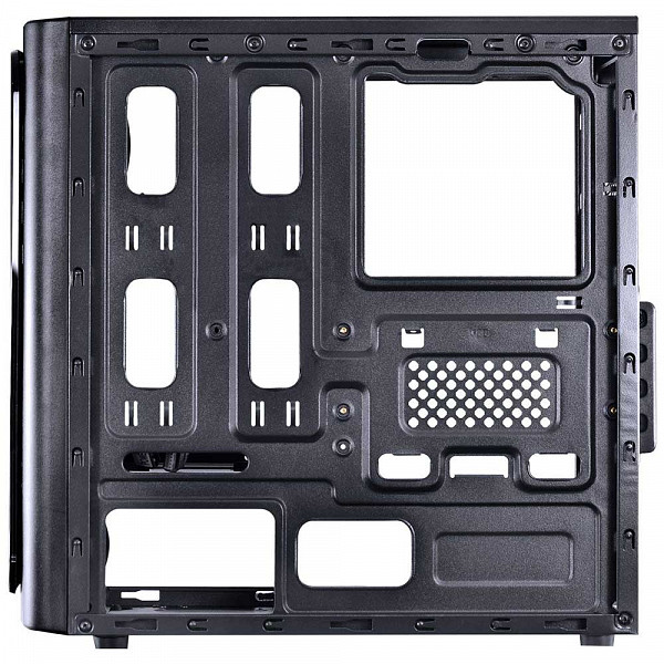 Gabinete Gamer PCYes Venus sem Fonte, Mid Tower, USB 3.0, 2 Fans LED Azul, Preto com Lateral em Acrílico - VENPTAZ2FCA
