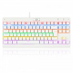 Teclado Gamer Dark Avenger Lunar Branco RGB switch Blue - Redragon