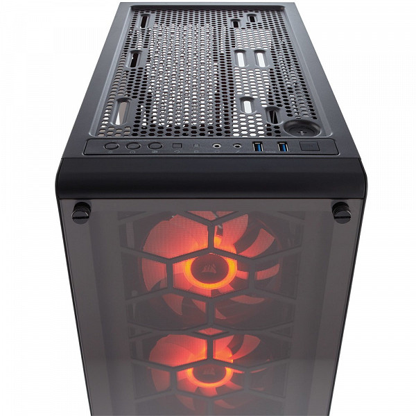 Gabinete Corsair Gamer Crystal ATX Series 460X Preto CC-9011099-WW