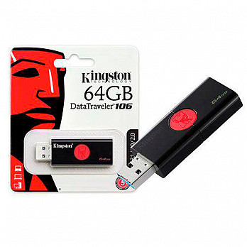 Pen Drive Usb 3.0 Kingston Dt106/64gb Datatraveler 106 64gb