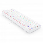 Teclado Mecanico Gamer Redragon Daksa Lunar White, Rainbow, USB, Switch Brown, Compacto, ABNT2, Branco - K576W-R (PT-BROWN)