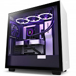 Gabinete NZXT H7, Mid Tower, ATX, Lateral em Vidro Temperado, 2x Fans, Preto e Branco - CM-H71BG-01