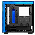 Gabinete NZXT H700, com FAN, Lateral em Vidro, Preto/Azul - CA-H700B-BL