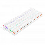 Teclado Mecânico Gamer Redragon Lakshmi Lunar White, Rainbow, Switch Blue, Layout 60%, ABNT2, Branco - K606W-R (PT-BLUE)