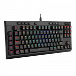 Teclado Óptico Gamer Redragon Broadsword Pro, RGB, USB, Switch Brown, Anti-Ghosting, ABTN2 - K588RGB-PRO