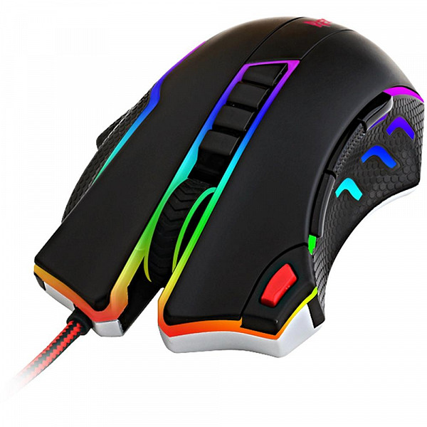 Mouse Laser Gamer Redragon Titanoboa 2 - 24000 DPI 10 Botões 5 Ajustes de Peso USB M802 RGB