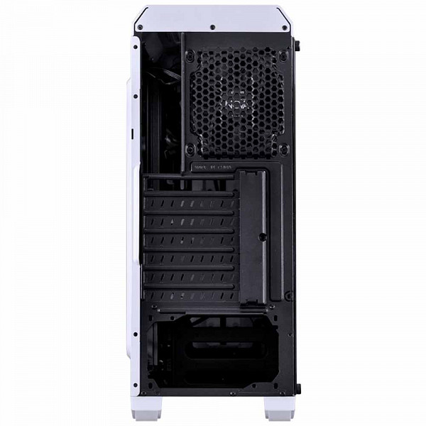 Gabinete Gamer PCYes Nova Branco com 1 Fan Led 7 Cores, Lateral em Acrílico - NOVBC7C1FCA