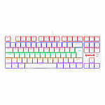 Teclado Mecanico Gamer Redragon Daksa Lunar White, Rainbow, USB, Switch Red, Compacto, ABNT2, Branco - K576W-R (PT-RED)