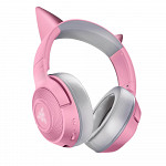 Headset Gamer Sem Fio Gatinho Razer Kraken BT Kitty, Chroma, Drivers 40mm, Quartz Pink - RZ04-03520100-R3U1