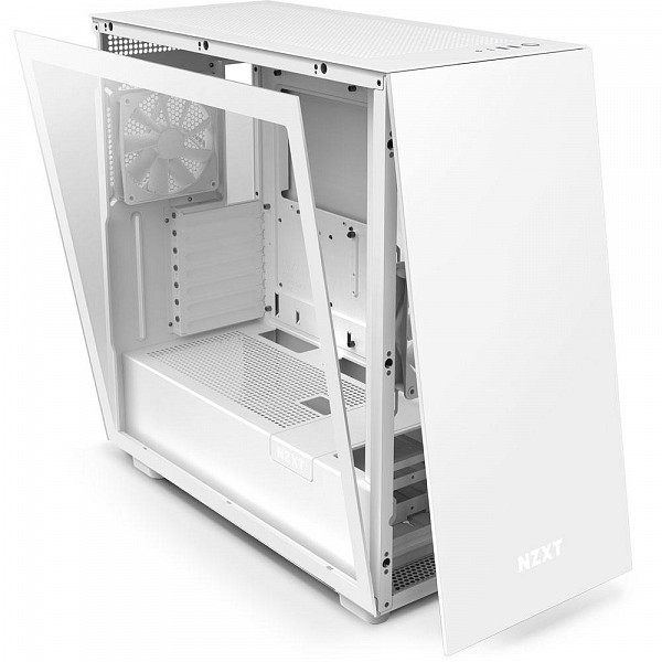 Gabinete NZXT H7, Mid Tower, ATX, Lateral em Vidro Temperado, 2x Fans, Branco - CM-H71BW-01