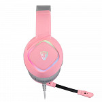 Headset Gamer Motospeed G750, RGB, 7.1 Virtual, Drivers 40mm, Rosa - FMSHS0092RSA